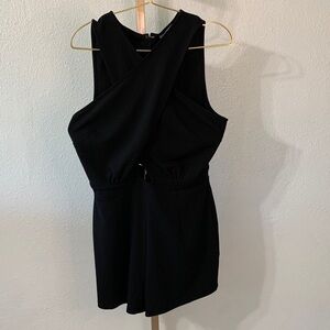 Bar lll -Elegant Black Sleeveless cross cross romper- Size 12